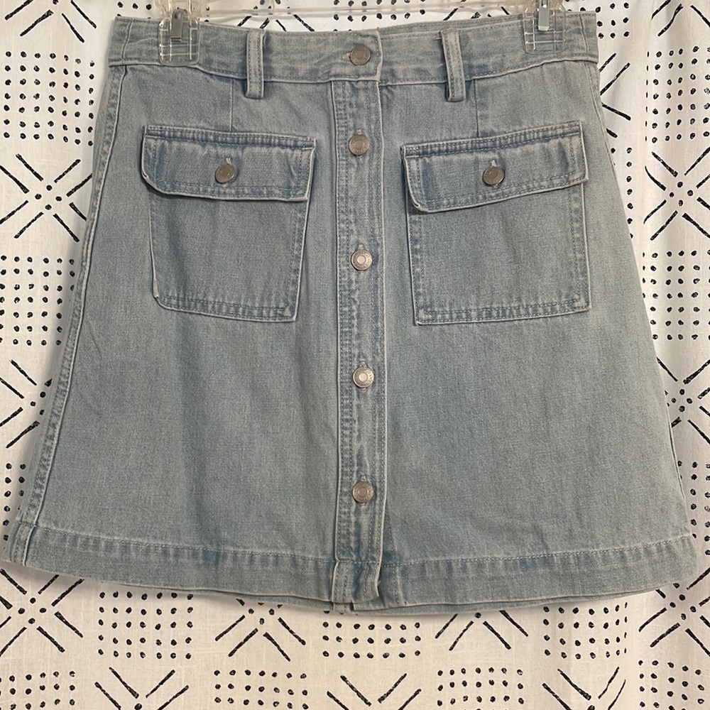 GAP Button Denim Skirt